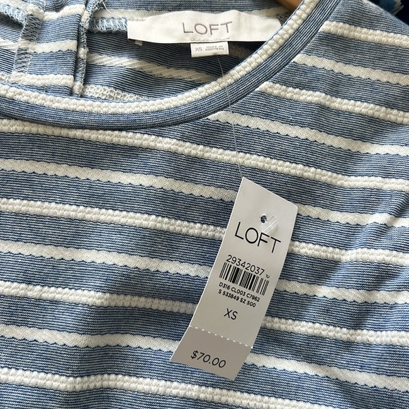 NWT LOFT Nautical Striped Cotton Dress - Picture 6 of 6